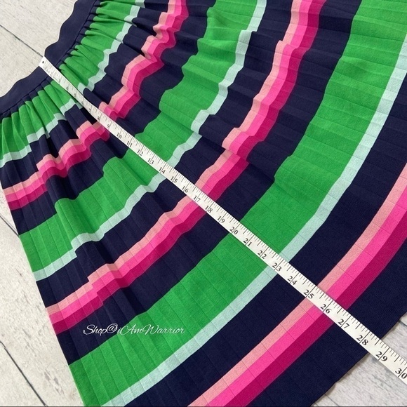 Ted Baker NWT multi stripe pleated knit midi skirt *shop@iamwarrior - Picture 8 of 12
